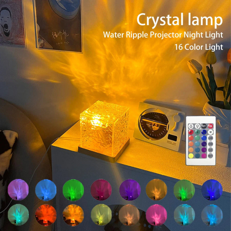 LED Water Ripple Ambient Night Light - bliblikishop