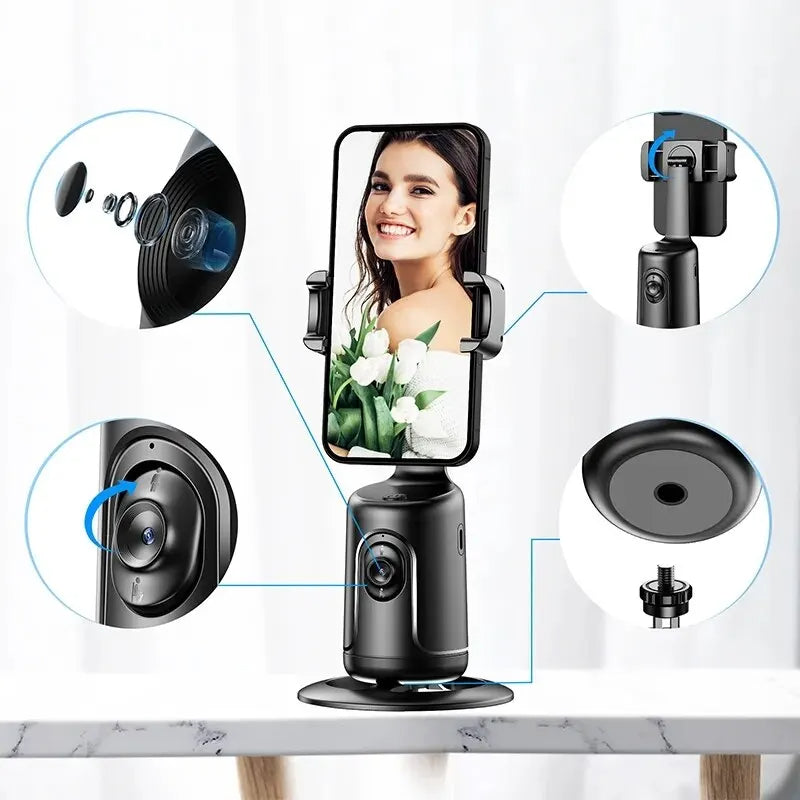 360 Face Tracking Gimbal AI Tripod - bliblikishop